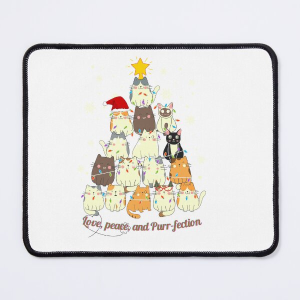 Item preview, Love, Peace, and Purr-fection: Adorable cat Christmas Tree designed and sold by Zonghe.