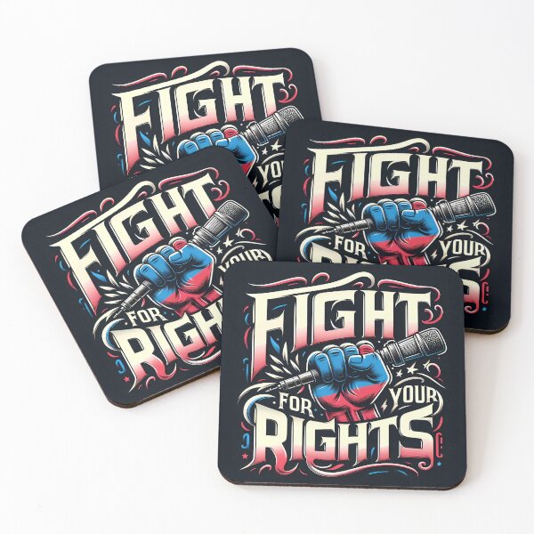 Item preview, Fight for your rights, typography designed and sold by maxmaj.