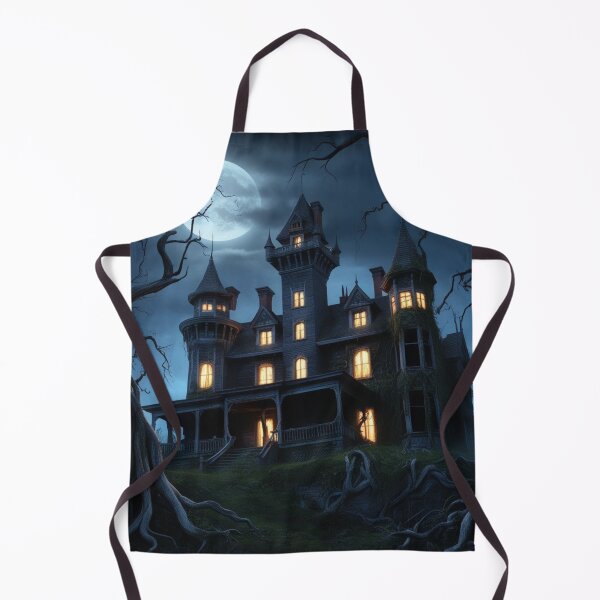 Item preview, Moonlit Haunted Mansion with Twisted Trees designed and sold by InnovateSpot.