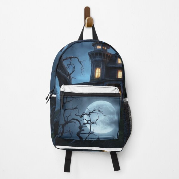 Item preview, Moonlit Haunted Mansion with Twisted Trees designed and sold by InnovateSpot.