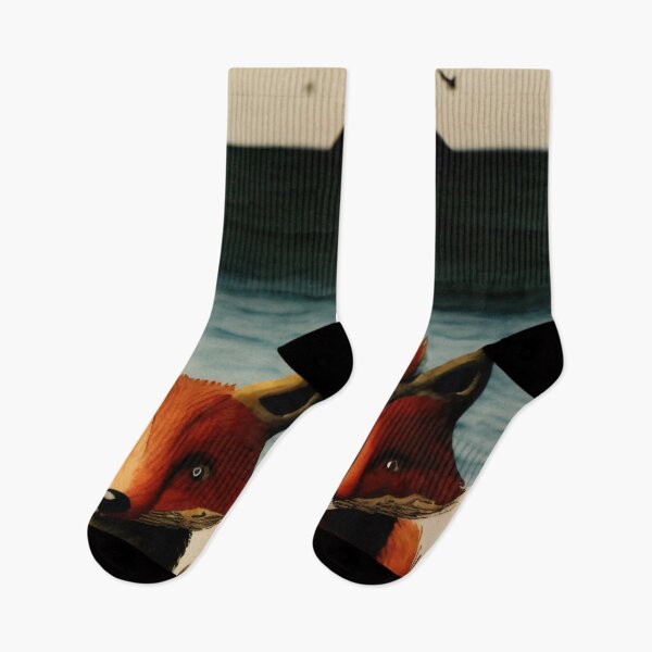 Item preview, Foxes by the Sea – Surreal Animal Art on an Island designed and sold by worldofwhisper.