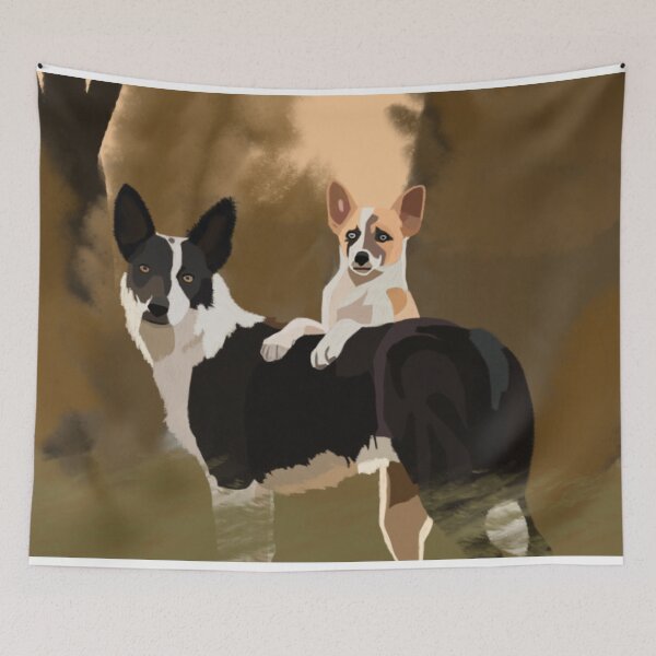 Item preview, Two border collies  designed and sold by Fur-ever-paint.