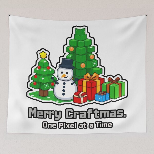 Item preview, Merry Craftmas - One Pixel At a Time designed and sold by duke818.