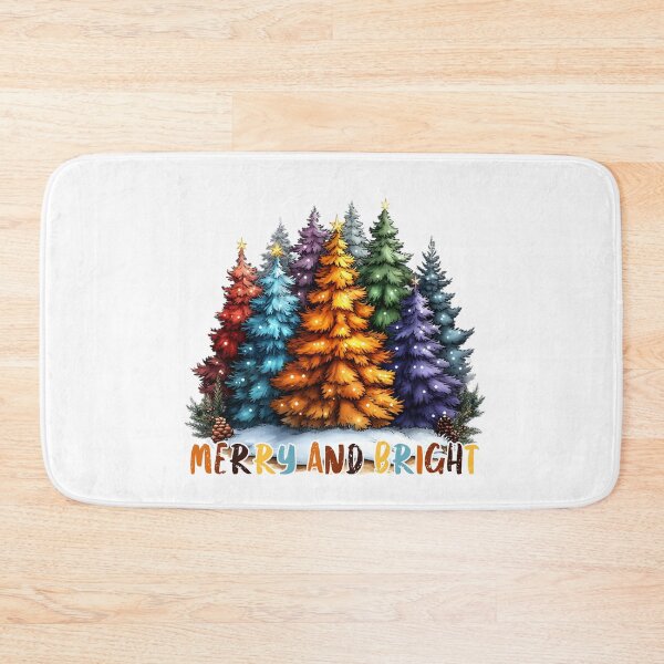 Item preview, Colorful Christmas Forest - Merry and Bright Holiday Art designed and sold by BukkyStory.