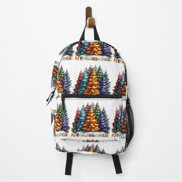 Item preview, Colorful Christmas Forest - Merry and Bright Holiday Art designed and sold by BukkyStory.