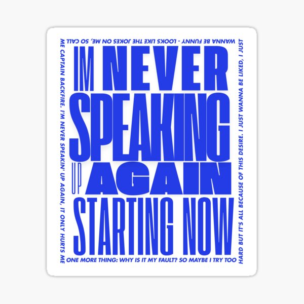 Item preview, My Stupid Mouth Lyrics designed and sold by hopie3924.