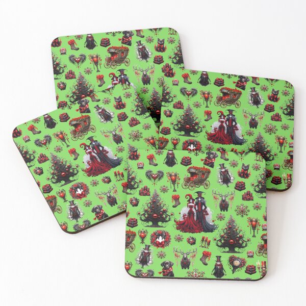 Item preview, Gothic Christmas Holiday Celebration Collection in Green designed and sold by lauriedart.