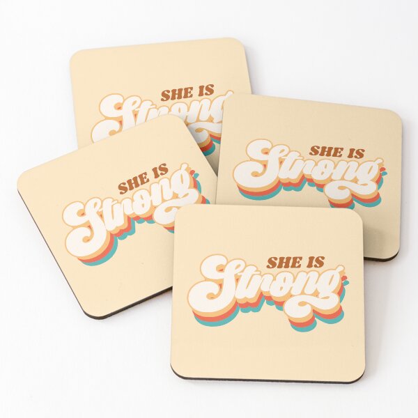 Aperçu de l'œuvre She Is Strong Retro Groovy Christian Inspiration créée et vendue par Lillyamstronger.