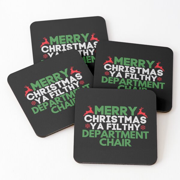 Item preview, Merry Christmas Ya Filthy Department Chair | Department Chair Christmas | Christmas Department Head | Funny Faculty Chair Christmas designed and sold by jadedscientist.
