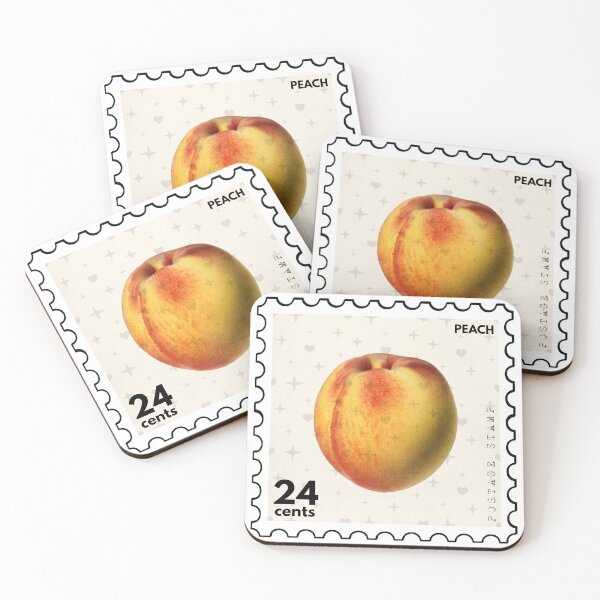 Item preview, Vintage Peach Postage Stamp designed and sold by RabbitK.