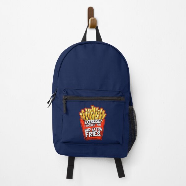Item preview, Exercise I Thought You Said Extra Fries Funny Food Quote designed and sold by TheArtOfPat.