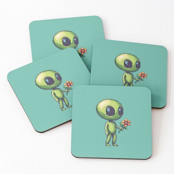 Item preview, Alien with Flower designed and sold by Anwit.