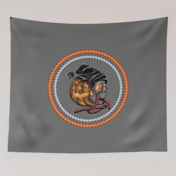 Item preview, "Pumpkin Skull's Twisted Fate" designed and sold by RhonDesign.