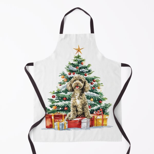Item preview, Poodle Oodle - Cream -  Christmas Tree Watercolor designed and sold by wotsthis.