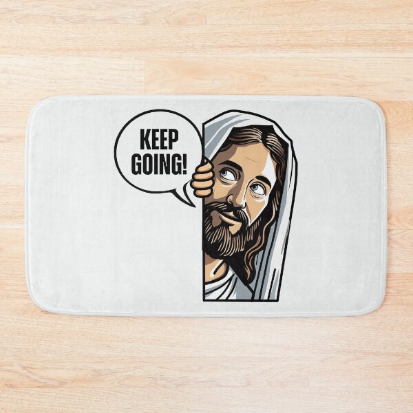Item preview, Keep Going! Jesus Peeking Encouraging Faith designed and sold by Lillyamstronger.