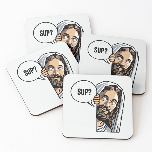 Item preview, Sup? Jesus Peeking Funny Christian Faith designed and sold by Lillyamstronger.
