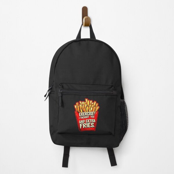 Item preview, Exercise I Thought You Said Extra Fries Funny Food Quote designed and sold by TheArtOfPat.