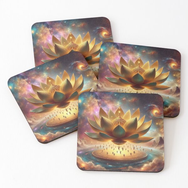 Item preview, Gold Lotus Floating in Space designed and sold by kharatsuchita.