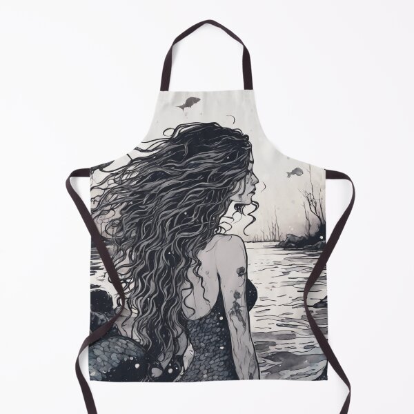 Item preview, Mermaid - Watercolor & Ink 4 designed and sold by KBMediaArt.