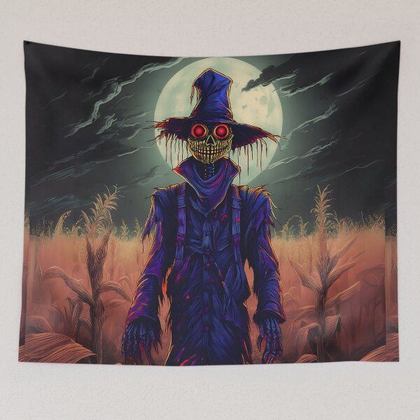 Item preview, Halloween Scarecrow, Eerie Harvest designed and sold by ArtistimoStudio.