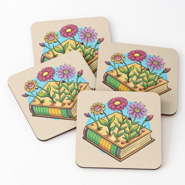 Item preview, Books and Flower designed and sold by GraphicsClub.