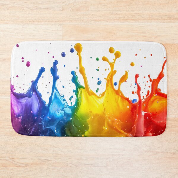 Item preview, Vibrant splash of rainbow-colored paint in motion designed and sold by lematworks.
