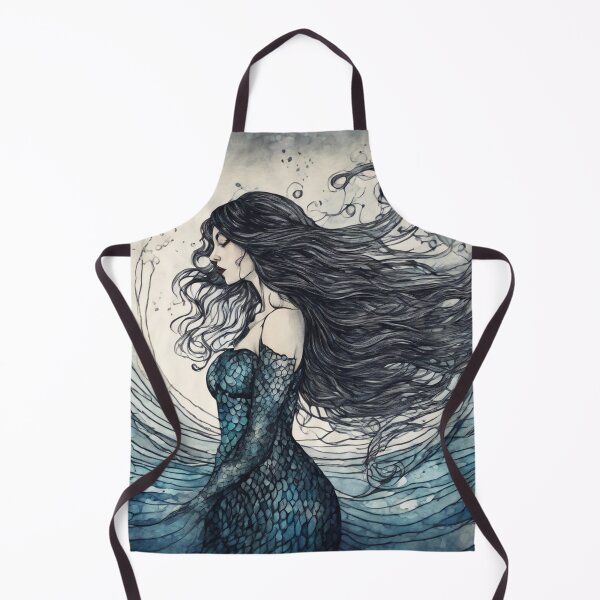 Item preview, Mermaid - Watercolor & Ink 11 designed and sold by KBMediaArt.