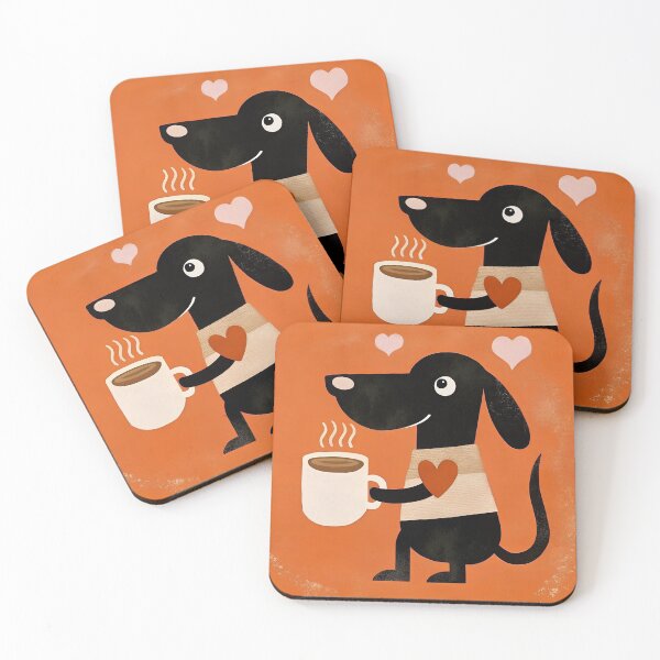 Item preview, Cute dog hot coffee lover designed and sold by AhArtMe.