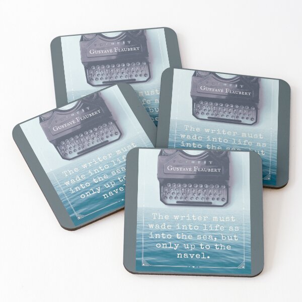 Item preview, The writer must wade into life as into the sea, but only up to the navel. designed and sold by artbleed.