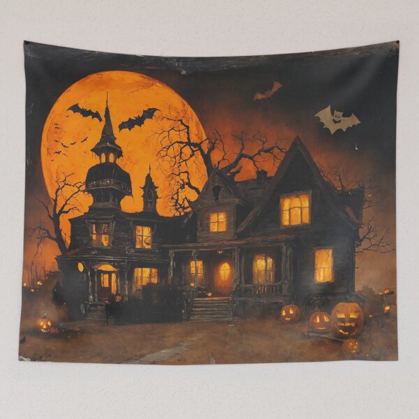 Item preview, halloween, pumpkin, holiday, house designed and sold by DonnaBlankaArt.