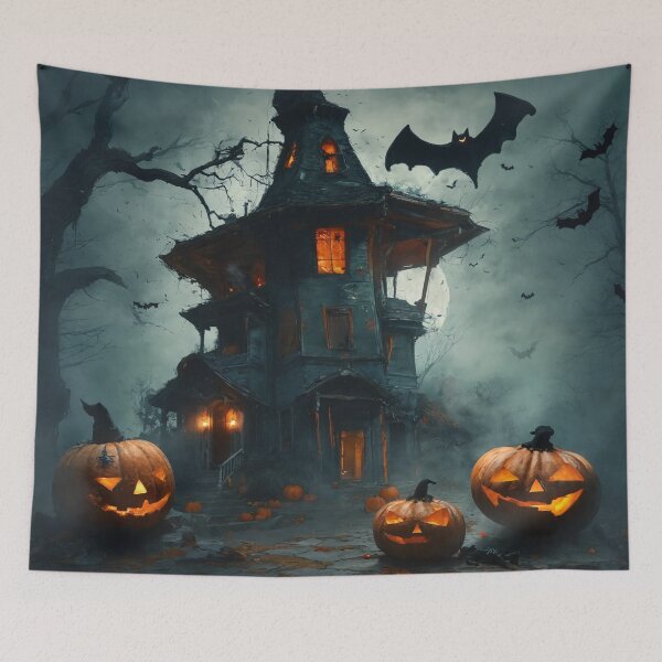 Item preview, halloween, pumpkin, holiday, house designed and sold by DonnaBlankaArt.