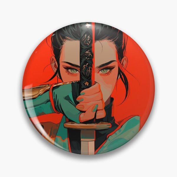 Item preview, Bold Warrior Woman Holding Sword in Vibrant Illustration Art designed and sold by rickykamalady.