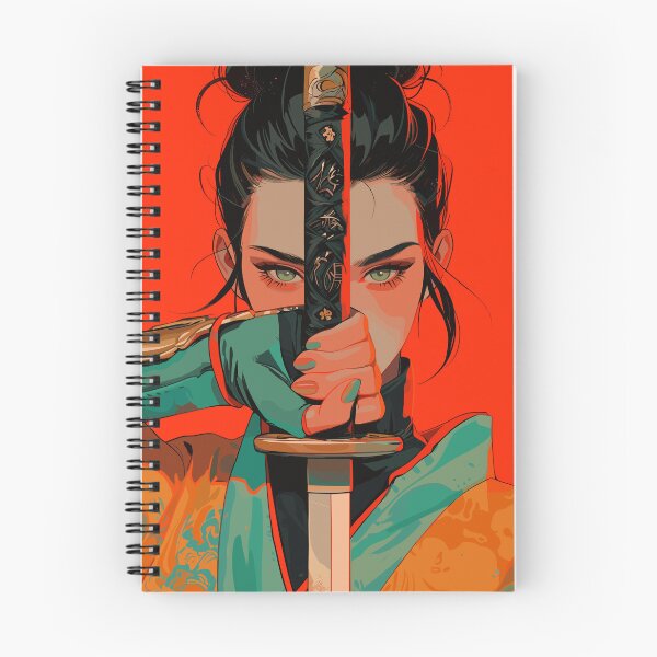 Item preview, Bold Warrior Woman Holding Sword in Vibrant Illustration Art designed and sold by rickykamalady.