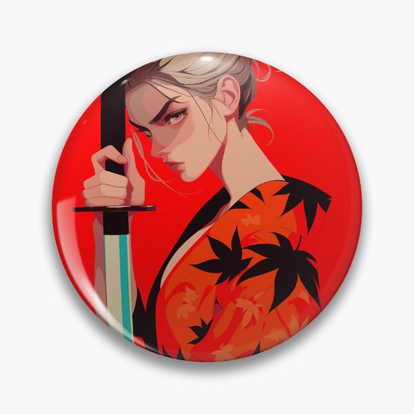 Item preview, Animation of Strong Woman Holding Sword in Bold Red Outfit designed and sold by rickykamalady.