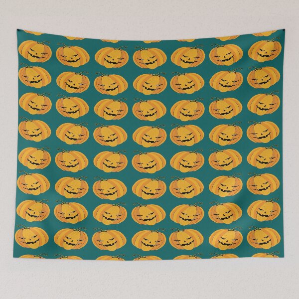 Item preview, Halloween Pumpkin pattern-green designed and sold by StudioViArt.