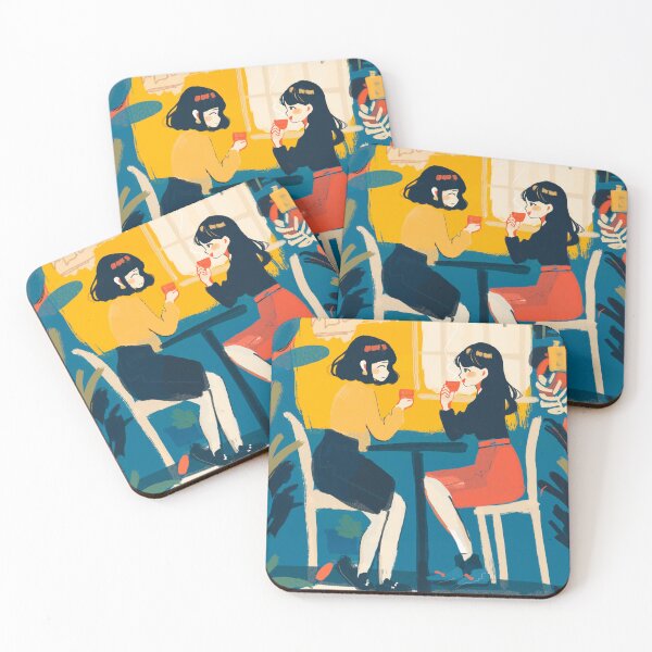 Item preview, Friends Enjoying Coffee  designed and sold by kayla-kn.