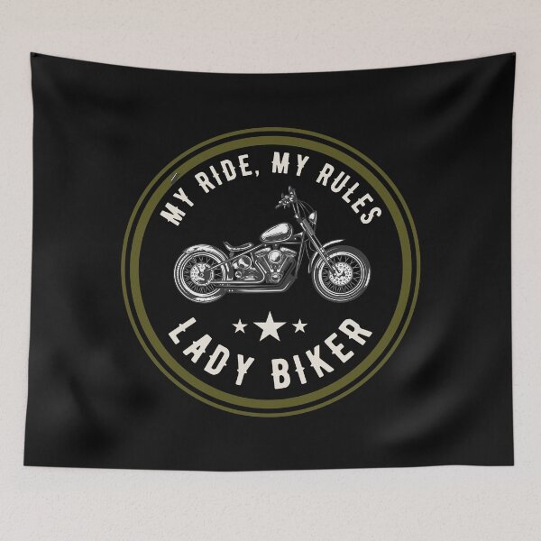 Item preview, My ride, my rules - Lady biker designed and sold by MayaBoelaars.