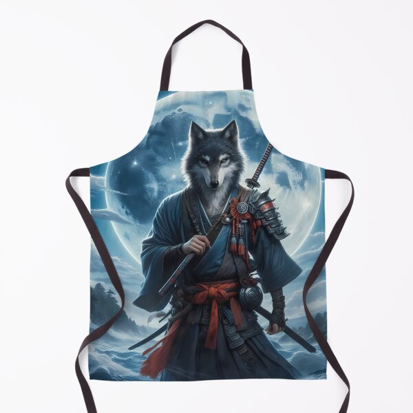 Item preview, Moonlit Wolf Samurai Warrior designed and sold by JavisSRDesign.