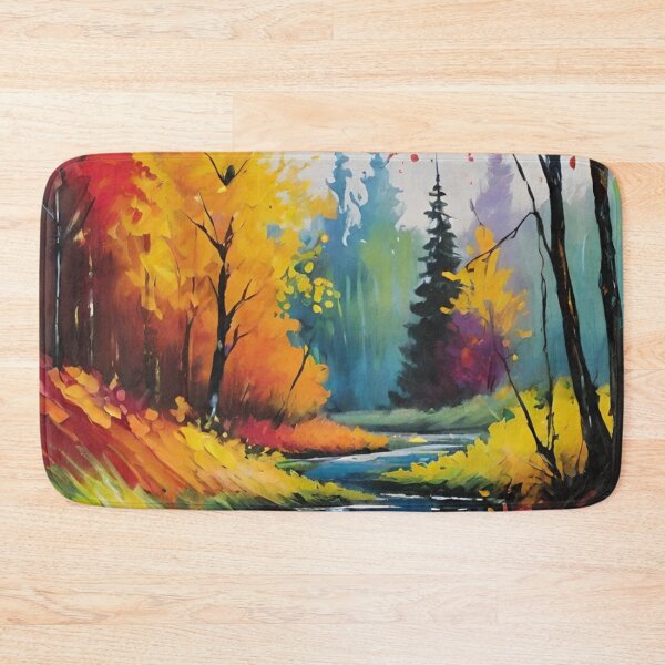 Item preview, landscape, forest, sunset, river designed and sold by DonnaBlankaArt.