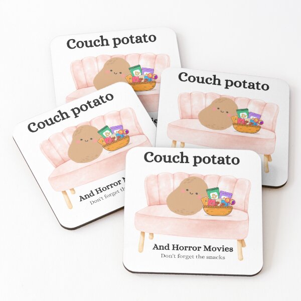 Item preview, Couch potato and horror movie designed and sold by fiabug.