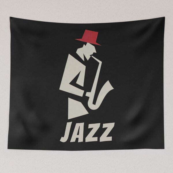 Item preview, Stylish Jazz Music Saxophonist For Musicians designed and sold by Anniko Art Studio.