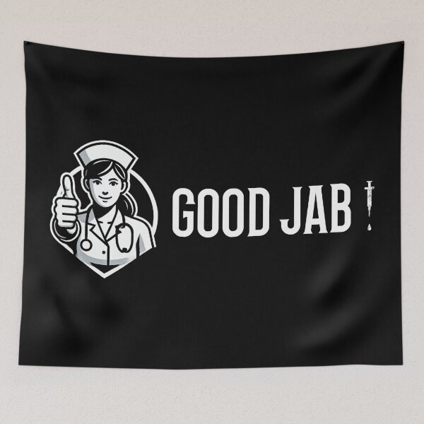 Item preview, Good Jab Nurse Humour designed and sold by Me-Meme.
