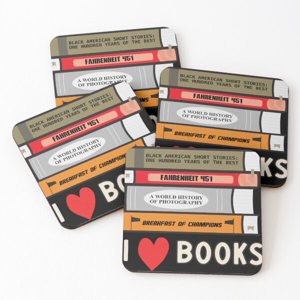 Item preview, I Heart Books - For Book Lovers designed and sold by 1001Tees.net.