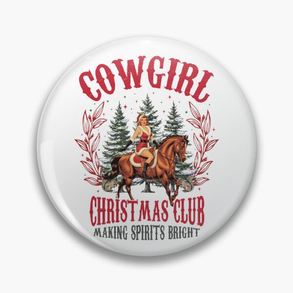 Item preview, Cowgirl Western Christmas Club designed and sold by vintagearttee.