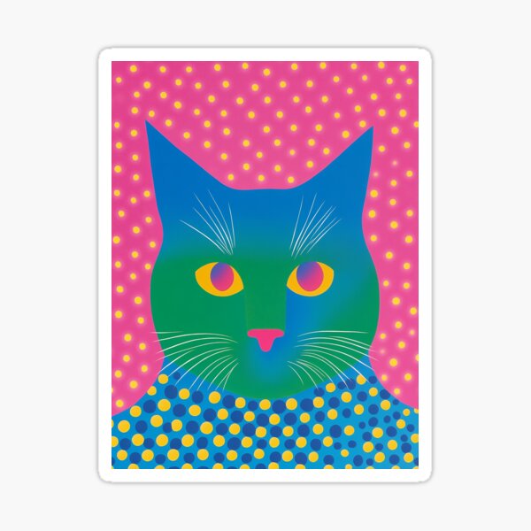 Retro Cat Sticker