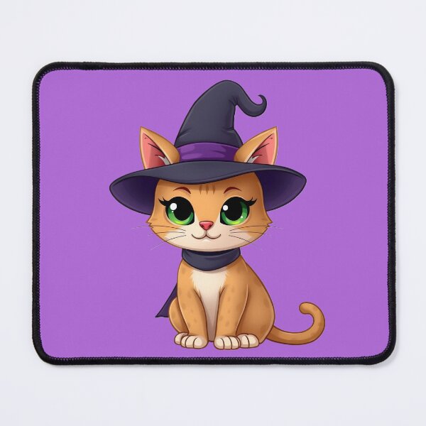 Aperçu de l'œuvre Chat sorcière mignon créée et vendue par Rocklights.