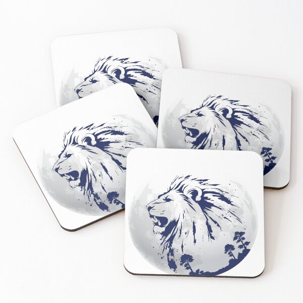 Item preview, lion face with moon designed and sold by guruprinters.