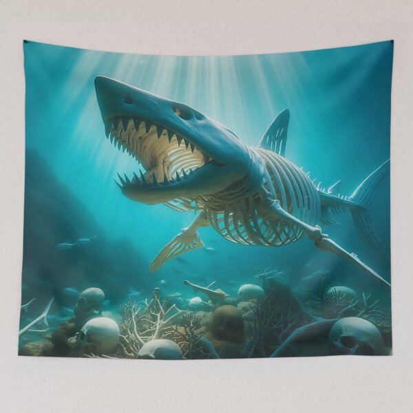 Item preview, Skeleton Shark Ocean Depths designed and sold by JavisSRDesign.