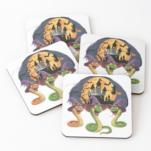 Item preview,  funny halloween Snakes with a palace ,halloween  Snakes  ,halloween pumpkin,funny halloween,halloween illustration designed and sold by Expressions-Sel.