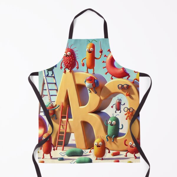 Item preview, Whimsical Microbes Playing on Giant Letters designed and sold by AdoraSticks.